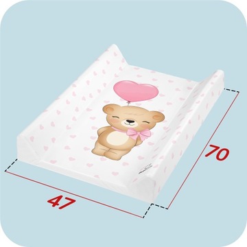 ЖЕСТКАЯ ПЕЛЕНАЛКА 70х47 ДЛЯ КРОВАТИ, КОМОДА, ПРОФИЛИРОВАННОГО КОВРИКА BUBI HARD