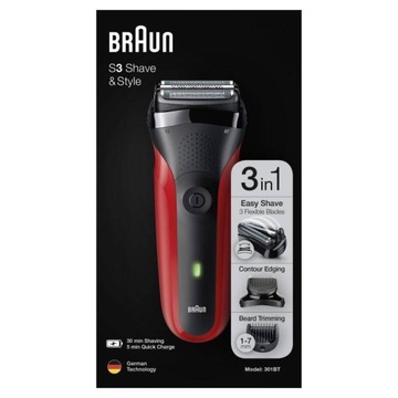 Golarka Braun 301bt + Trymer Braun EN 10 ZESTAW