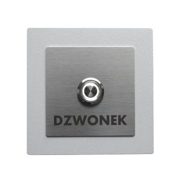 Кнопка звонка для домофона Steel LED 9/12/24/230В 10х10 INOX нерж.