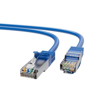 Extralink Cat.6A S/FTP 5 м | Патчкорд локальной сети | Медная витая пара сетевого кабеля 10