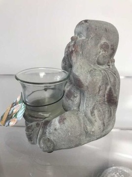 Статуэтка Будды, подсвечник TEALIGHT, WRAPPED, 12 см