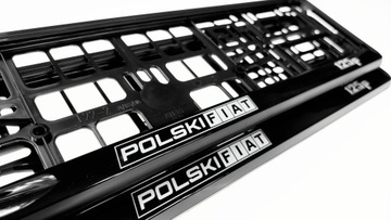 Ramki pod tablice rejestracyjne POLSKI FIAT 125P Duży Fiat Żelowe
