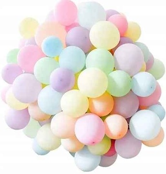 Balony pastelowe 100 sztuk 5 cali kolorowe urodziny komunia do girlandy
