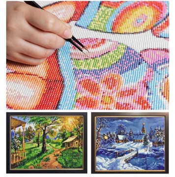 Haft diamentowy mozaika obraz BUKIET PIWONIE 30X40