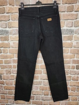 WRANGLER Jeansowe SPODNIE Czarne Texas W28 L34