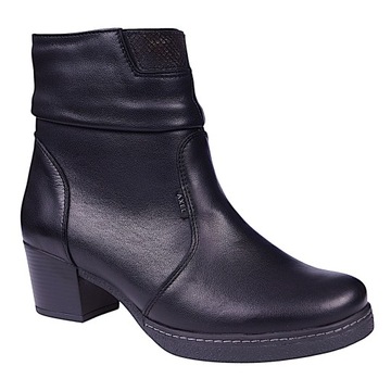 Botki damskie skórzane AXEL comfort 4471 czarne 36