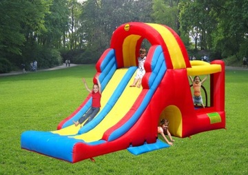 Надувной замок COMBO SLIDE, батут HappyHop