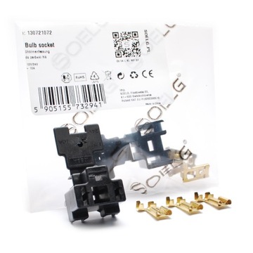 GNIAZDO KĄTOWE ŻARÓWKI H4 Z KLAPKĄ BEZ PRZEWODÓW