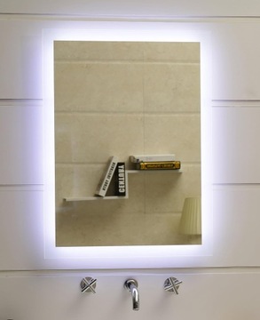LUSTRO ŚCIENNE LED 60x40 PIONOWE POZIOME