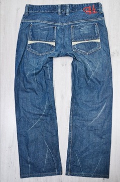 TOMMY HILFIGER RITCH JEANSY spodnie męskie granatowe PREMIUM 36/32 pas 92