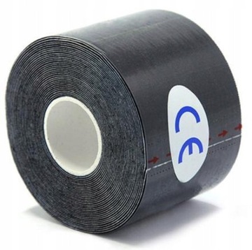 KINESIOTAPING TEJP TAŚMA KINEZJOLOGICZNA CZARNA
