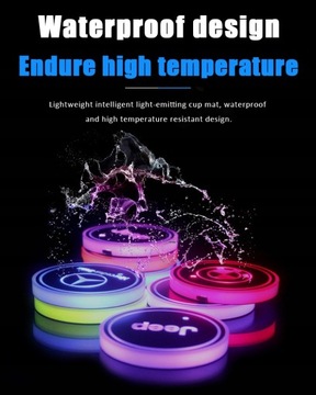 Светодиодная накладка на чашку автомобиля Volkswagen VW