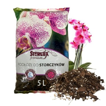 PODŁOŻE ZIEMIA DO STORCZYKÓW 5L PERLIT KORA KOKOS