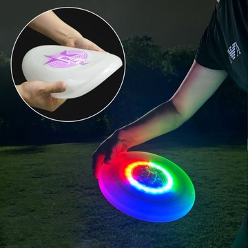 RGB LED Dysk do rzucania Flying Disc Latajacy Talerz Sport wodoodporny