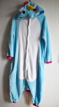 Piżama kigurumi onesie S M L 38 jednorożec unicorn polarowa kombinezon pola