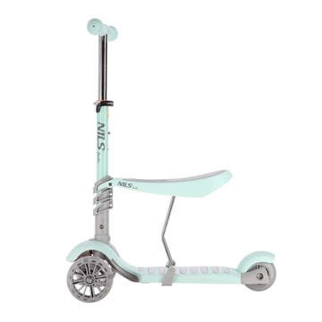 ДЕТСКИЙ САМОКАТ С СЕДЛОМ И ОСВЕЩАЮЩИМИ КОЛЕСАМИ