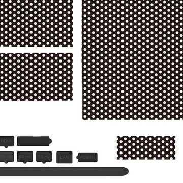 1 комплект пылевого фильтра из ПВХ. Легко чистить. Легко устанавливать. Пылезащитное вентиляционное отверстие.