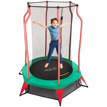 MAŁA TRAMPOLINA DOMOWA DLA DZIECI DO DOMU I OGRODU Z SIATKĄ OGRODOWA 140CM
