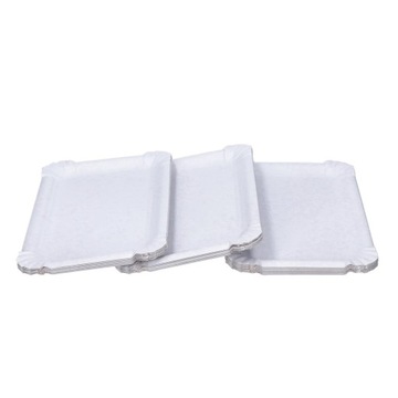 ОДНОРАЗОВЫЕ БУМАЖНЫЕ ТАРЕЛКИ ДЛЯ ГРИЛЯ И ЭКО ВЕЧЕРИНКИ, БЕЛЫЕ 100 шт.