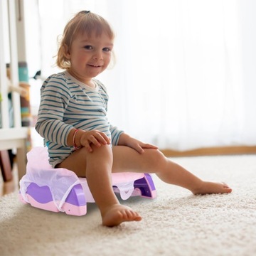 ТУРИСТИЧЕСКИЙ ГОРШОК ПОРТАТИВНЫЙ, СКЛАДНОЙ, КРЫШКА НА УНИТАЗ, 2 В 1, ДЛЯ ДЕТЕЙ