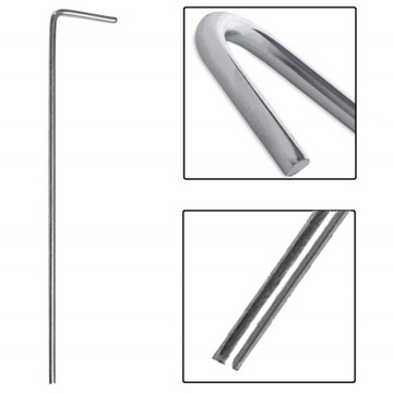 ТЕНТОВЫЕ ШПИЛЬКИ ТЕНТОВЫЕ АНКЕРЫ HERGS СТАЛЬ 17см 10 шт. КРЮЧКИ