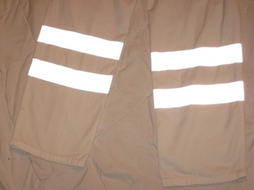 Рабочие брюки со светоотражающим эффектом, белые, 48 карманов, талия Hortig 78-80см.