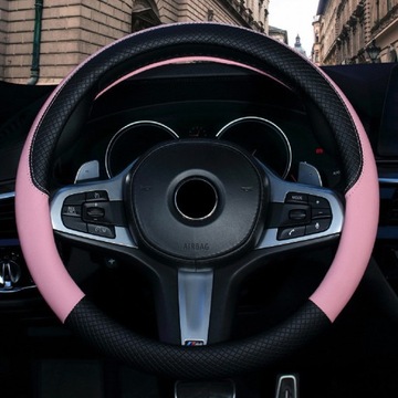Универсальный чехол на руль автомобиля из искусственной кожи 38 см, стильный