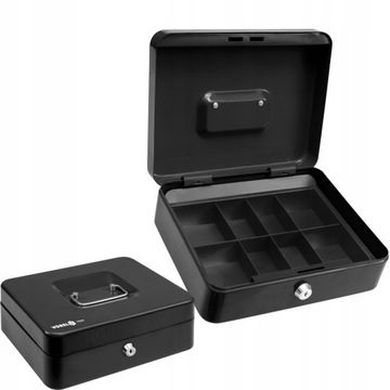 СЕЙФ ДЕНЕЖНО-КАССЕТНЫЙ МЕТАЛЛИЧЕСКИЙ 250Х200Х90