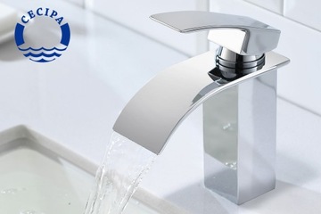 Смеситель для умывальника, водопад, смеситель для ванной комнаты, хром