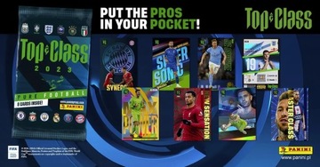 PANINI TOP CLASS 2023 6 ПАКЕТОВ САШЕ 48 ФУТБОЛЬНЫЕ КАРТОЧКИ