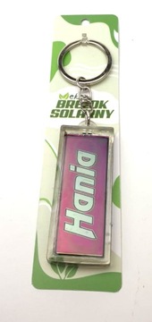 Brelok solarny kluczy PREZENT z imieniem HANIA