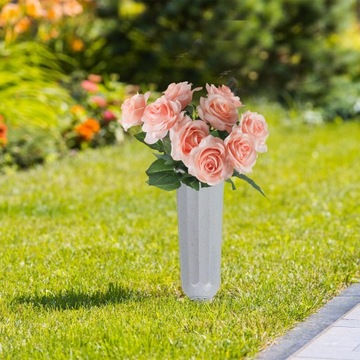 Кладбищенские вазы Цветочные горшки Художественные вазы Прочный контейнер в винтажном стиле Grave Grey