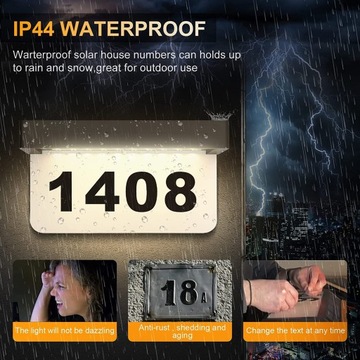 СВЕТОДИОДНАЯ СОЛНЕЧНАЯ ЛАМПА С ПОДСВЕТКОЙ НОМЕРА ДОМА