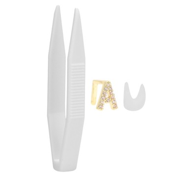 Letter A Single Hip Hop False Tooth Halloween Deco