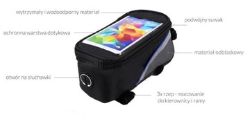 СУМКА ДЛЯ ВЕЛОСИПЕДА, СУМКА НА РАМУ, ТЕЛЕФОН, КАРМАН ДЛЯ ВЕЛОСИПЕДА.