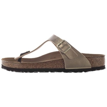 Buty na Lato Damskie Japonki Klapki Birkenstock Gizeh 1016108 Złote