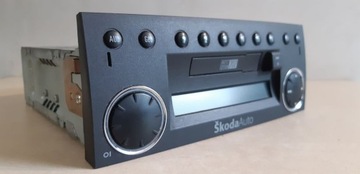 ЗАВОДСКАЯ РАДИО SKODA MS 202 МУЗЫКА ЗВУК FABIA I 1999-2008 ДЕКОДИРОВАННАЯ