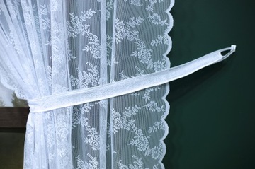 КОМПЛЕКТ ЖАККАРДОВЫХ ШТОР С ЛЕНТОЙ ГОТОВАЯ ШТОРА БЕЛАЯ ГОТОВАЯ ШТОРА 500Х230