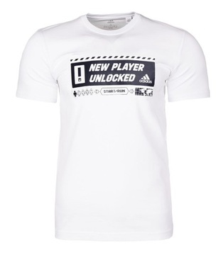 2654 KOSZULKA ADIDAS MĘSKA T-SHIRT BIAŁA M
