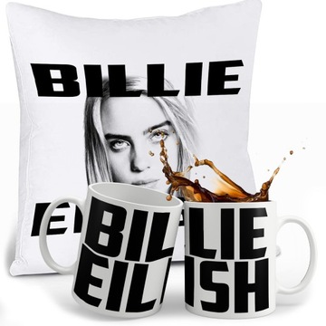 ZESTAW KUBEK BILLIE EILISH + PODUSZKA + IMIE