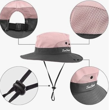 ЛЕТНЯЯ ЖЕНСКАЯ ШЛЯПА С МЕСТАМИ ДЛЯ КЕПКИ PONY PONY