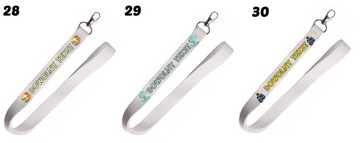 Smycz na klucze z imieniem, dowolnym napisem - wiele wzorów