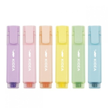 ПАСТЕЛЬНЫЕ ХАЙЛАЙТЕРЫ 6 ЦВЕТОВ KIDEA