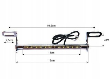 ПОДСВЕТКА НОМЕРНОГО ЗНАКА 12V LED