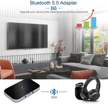 Bluetooth -адаптер 5.0 A2DP AVRCP AUX RCA 2 в 1