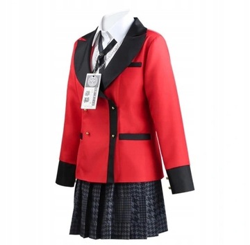 Yomozuki Runa Kakegurui Косплей Костюм Парик XL