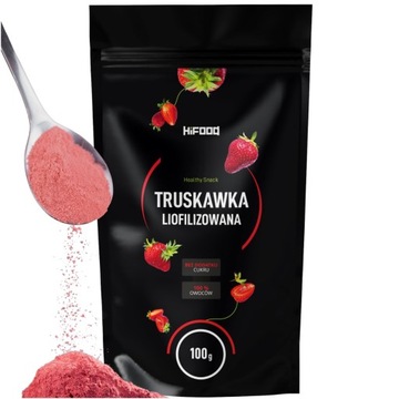 PROSZEK z TRUSKAWKI LIOFILIZOWANEJ 50g HiFOOD Truskawka 100% HiFOOD