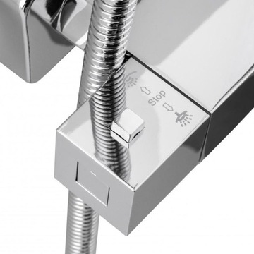 Душевой набор с тропическим душем, хромированный смеситель ТЕРМОСТАТИЧЕСКИЙ