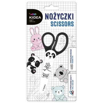 Nożyczki z figurką pandy w ochronnym etui