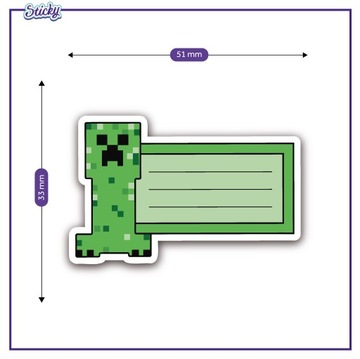 Наклейки для блокнотов, 15 шт ПИКАЧУ и МАЙНКРАФТ